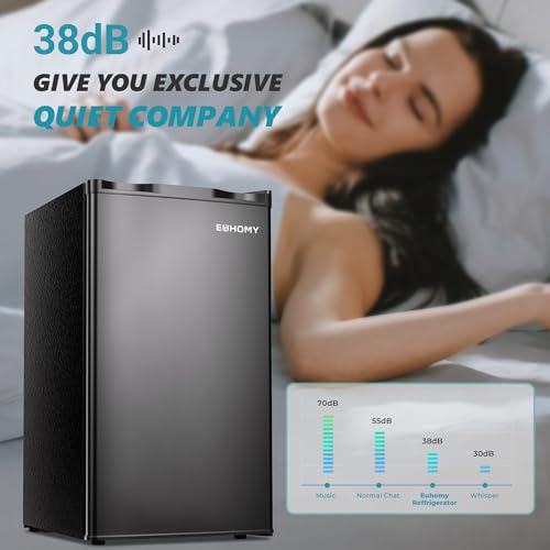 Euhomy RSD-32H 3.1 Cu.Ft Mini Fridge With Freezer, Single Door Compact Refrigerator thumb #5