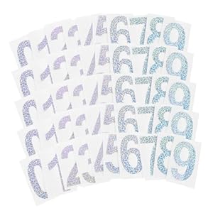 SHINEOFI 5 Sätze Reflektierende Briefkastennummern Aufkleber