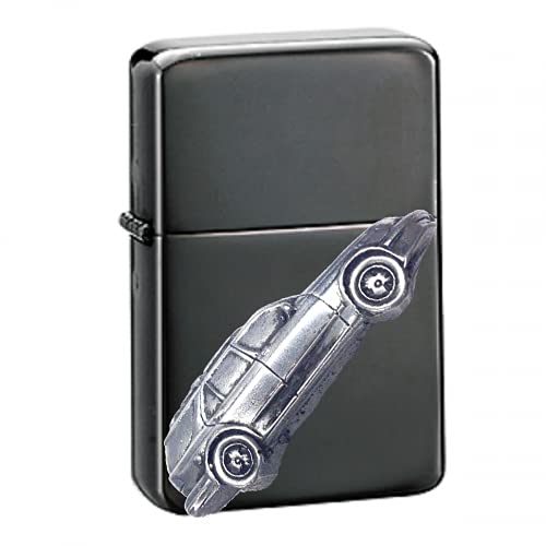 Briquet à essence classique gravure effet étain suédoise voiture 9.5 Kombi clapet rabat