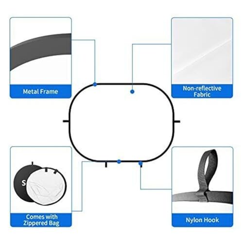 Réflecteur 150 cm diffuseur portable fond vert pour vidéo