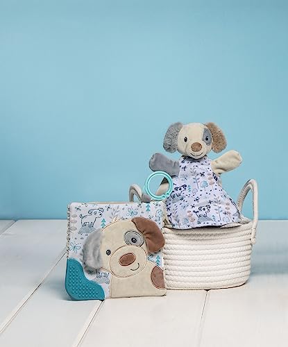 Image of Mary Meyer Crinkle Teether Toy with Baby Paper and Squeaker, 6 x 6-Inches, Sparky Puppy