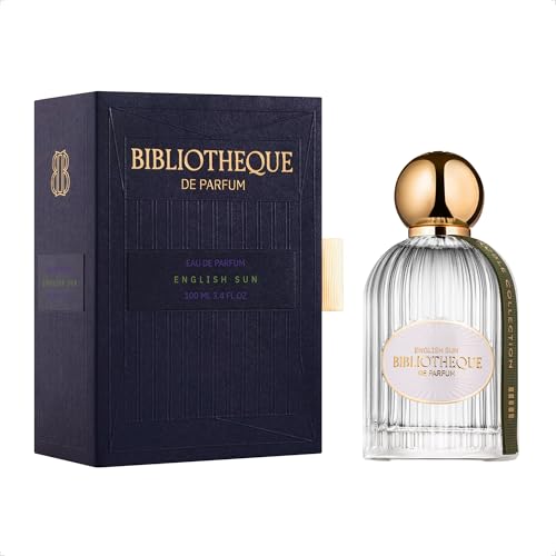 Bibliotheque de Parfum - English Sun - Eau de Parfum - Long Lasting Fragrance for Women with Notes of Madagascar Vanilla, Oud, Jasmine - Oriental & Spicy Women's Perfume - 3.4 Fl Oz