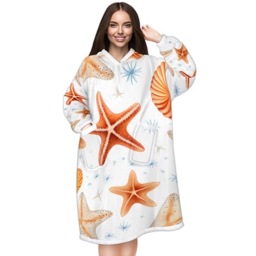 Ocean Themed Blanket Hoodie
