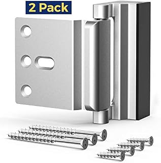 Security Lock, [2 Pack] Home Security Door Lock with 7 Screws, Childproof Door