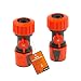 Produktbild Mivos 2 x Schnellverbinder mit Regulierventil für 3/4 Zoll (20 mm) Wasser-Schlauch - Schlauchkupplung mit Kugelhahn - Anschlüsse mit Wasser-Stop für 3/4" Gartenschläuche