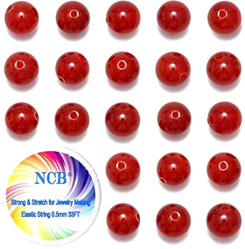 200PCS 8mm Gorgeous Natural Carnelian Gemstone Smooth Round Loose Beads for Jewelry Making (Carnelian, 8mm 200Beads)