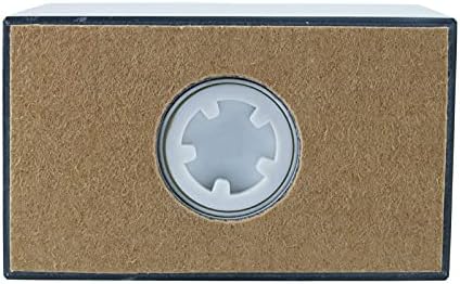 Box Style Marble Memorial Urn for Display or Burial, Urn Vault - Large - Holds Up to 200 Cubic Inches of Ashes - Black Cremation Urn for Adult Ashes