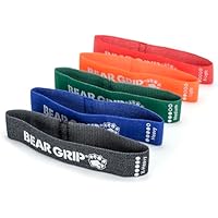 BEAR GRIP Bandas de resistencia de tela para entrenar, bandas