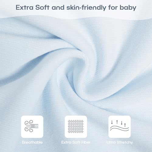 Image of MEXXI Baby Transitional Swaddle, 2 Pack Sleep Sack With Arms Up, 0.5 TOG