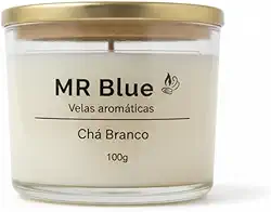 Velas Aromáticas MR Blue - Chá branco 100g