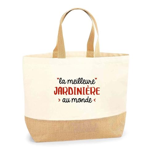 La meilleure jardinière mérite ce grand sac de transport en jute naturelle