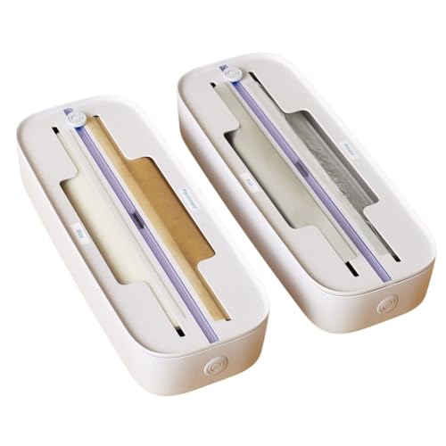 Uxsjakjsd Cortador de Envoltura de Plástico para Cocina, Caja de Corte de Cubierta de Envoltura de Plástico Desechable Especial para Alimentos Refrigerados Sin Rasgaduras