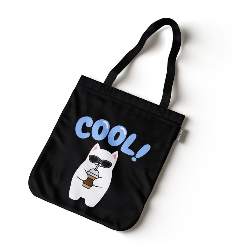 TrendoPrint Large Tote Bag for Women with Zip, Stylish Cotton Handbags, Canvas Tote Bags for College & Groceries NTBDB37 (B0CSWSKRK1) Amazon Price History, Amazon Price Tracker