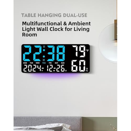 Horloge murale LED moderne pour optimiser le confort de votre salon