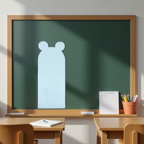 Pizarra adhesiva de espuma OUNONA con forma de orejas para pared 5