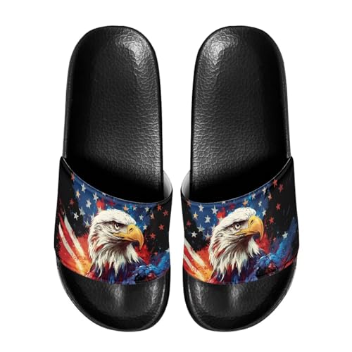 Image of Footwear for Mens Open Toe Athletic Sandals Anti-Slip Sole Slide Sandals Pillow House Flat Shoes Comfortable Slip On Slippers for Indoor & Outdoor
