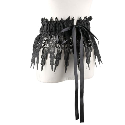 Elastic Widened Lace Female Waist Decoration Lace Waist Skirt Fashionable and Versatile Wide Belt with Shirt Decoration4