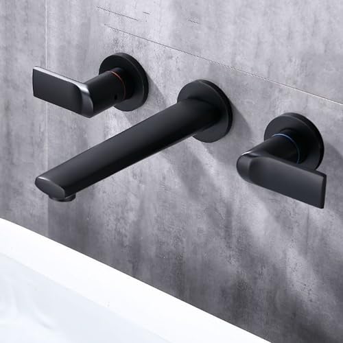 Robinet de lavabo à 3 trous double commande eau chaude et froide