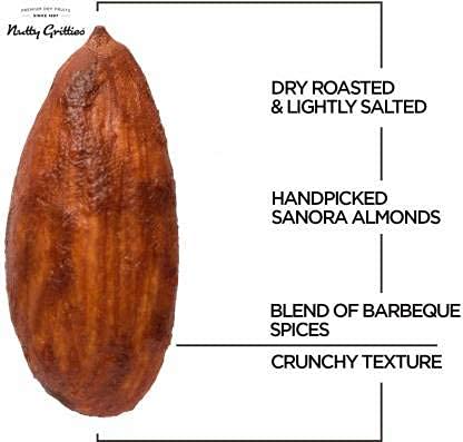 Image of Nutty Gritties Barbeque Almonds (Snack Pack of 30-630g)