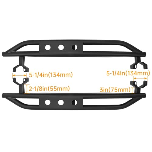 Estribos laterales para Jeep Wrangler JK 2007-2018 negros miniatura 6