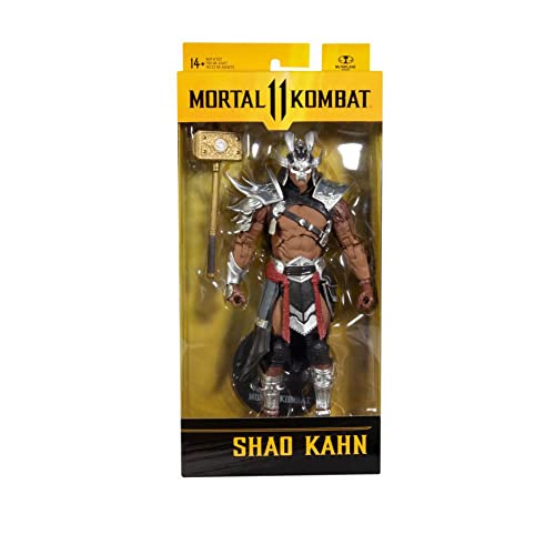 McFarlane Toys Mortal Kombat Shao Kahn (Platinum Kahn) 7" Action Figure with Accessories