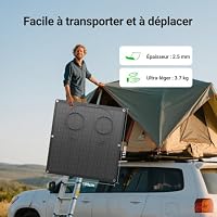 LIONSHEE 480W Flexibel Solarpanel Kit, 2X 240W Monokristallines Flexibles Solarmodul, IP67, Solarzelle Photovoltaik Off Grid, für Wohnmobil, Auto, Schuppen, Dach, Boot, Balkon, 12V Batterien – Ansicht 5