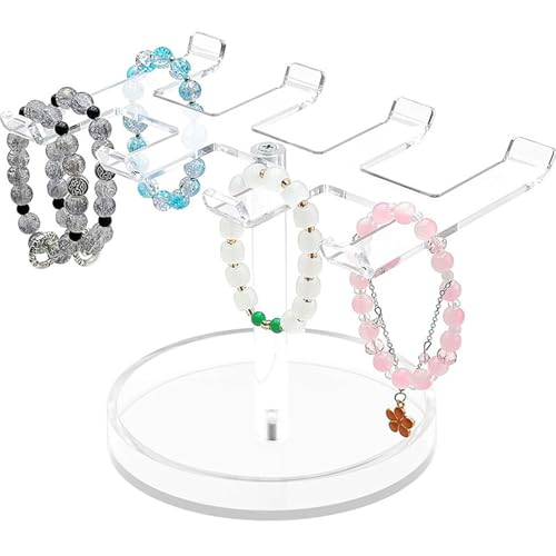 Portable Acrylic Stand Multi-Functional Storage for Earrings Necklaces Sturdy Art Base & Decorative Display Travel Home Use Acry