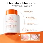 Modelones Nail Polish Remover Acetone-Free & Non Drying Nail Polish Remover Pot with Sponge-Top Lid Contains Jojoba Oil Professional Nail Remove Jar for Home Salon (80 ml) - Image 4