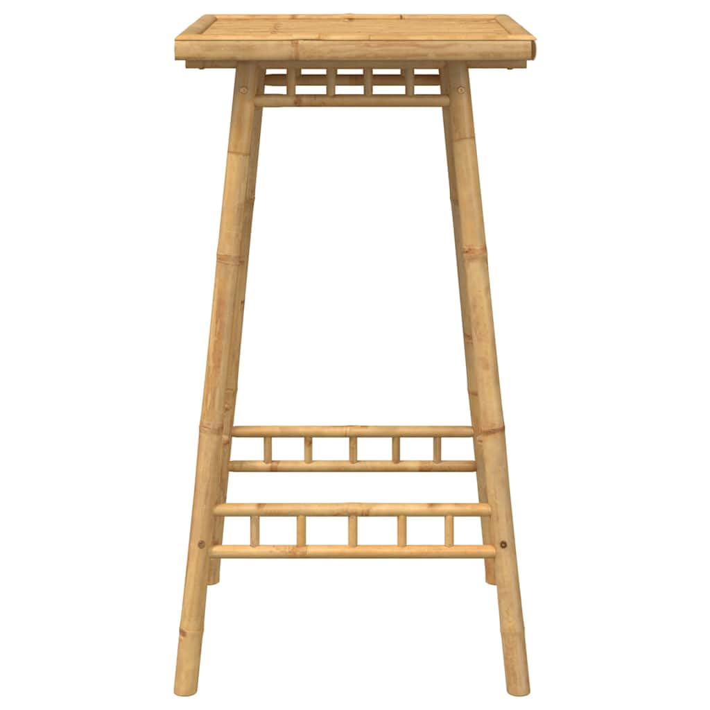 vidaXL Garten-Bartisch Quadratisch 55x55x100 cm Bambus, Gartenbartisch, Outdoorstehtisch, Gartenbar