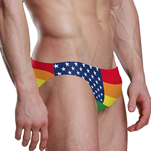 Sexy Swim Brief Bikini National Flag Beach Athletic Swimwear Briefs Sports - Image 3
