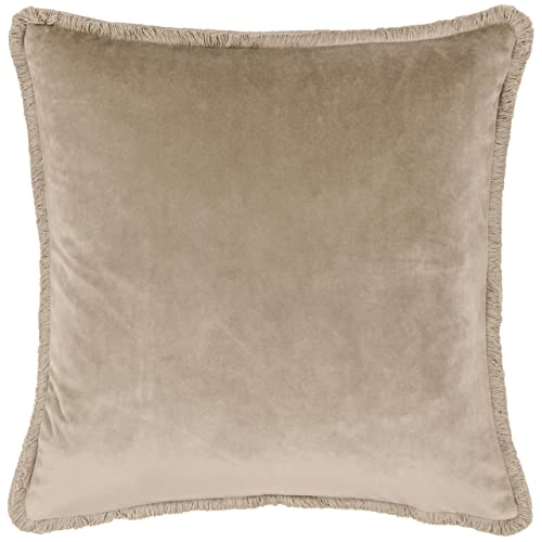 Image of Paoletti Freya Polyester Filled Cushion, Taupe, Square