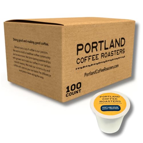 Portland Coffee Roasters, Medium Roast Single-Serve Pods, Organic Portland House, 100 Count
