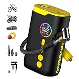 NEVERLAND Tire Inflator Portable Air Compressor - 150 PSI Bike Air Pump, Auto Electric Air Inflator for Car Tires, Motorcycle, Bicycle, Bike Tire Pump with Gauge