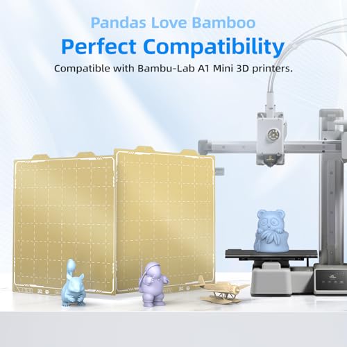 Image of BIQU PyroGrip Double Side Textured PEI Build Plate for Bambu-Lab A1 Mini 3D Printer 184x184mm Panda Build Plate Flexible Sheet Print Bed Removable Surface Platform