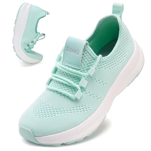 Image of ZOVE Wide Toe Box Shoes Women Extra Wide Width Sneakers Ultra Light Road Running Shoes Non-Slip Tennis Sneakers Breathable Walking Athletic