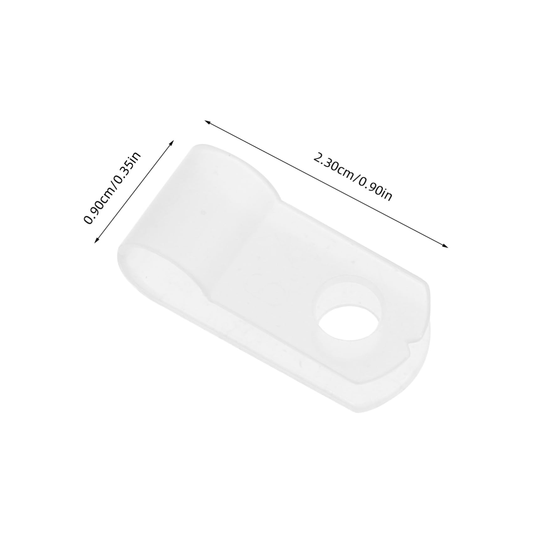 Balacoo Rope Light Clips for Outdoor String Lights 100 Pcs Cable Clips 1/4 Stainless Steel Screws for Wire Management