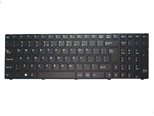 RTDPARTLaptop Keyboard For MEDION ERAZER P7651 MD60862 Black With Frame INTERNATIONAL English UI