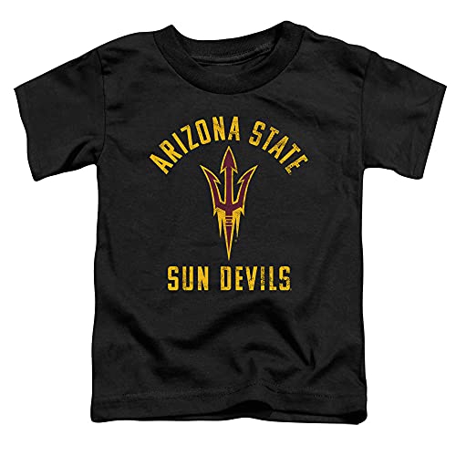 ASU Sun Devils Arizona State Official Sun Devils Logo Unisex Toddler T Shirt,Black, 3