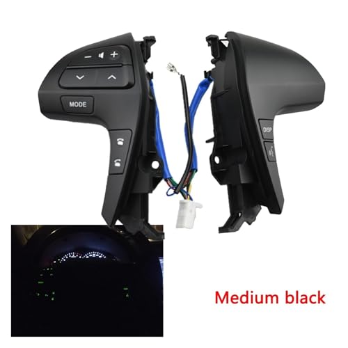 Commande audio au volant Bluetooth pour Toyota Camry et Corolla noir