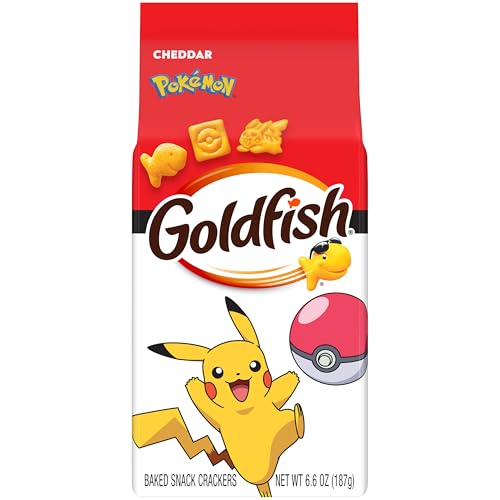 Goldfish Pokémon Cheddar Cheese Crackers, 6.6 Oz Bag