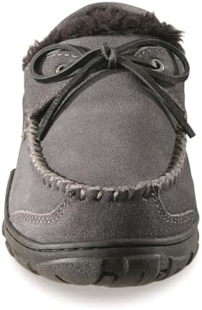 Guide Gear Suede Leather Moccasins for Men, Bedroom House Slippers, Indoor and Outdoor Shoes | Image 4
