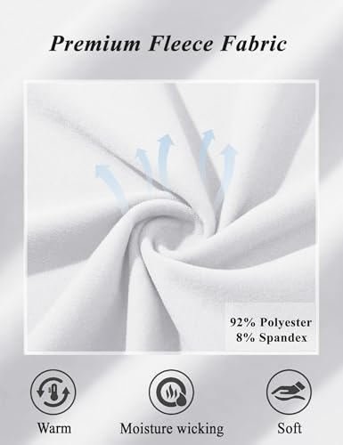 MAGCOMSEN Men's Thermal Shirt Fleece Lined Long Sleeve Athletic Base Layer Workout Top2