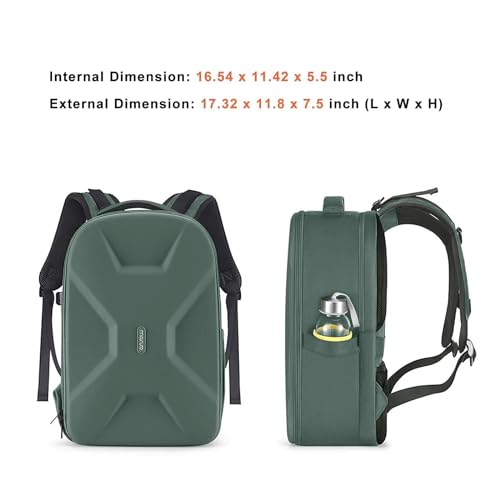 Image of MOSISO Camera Backpack, Photography Camera Bag 15-16 inch Waterproof Hardshell Case with Tripod Holder&Laptop Compartment