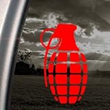 GRENADE Red Decal GLOVES Car Truck Bumper Window Red Sticker