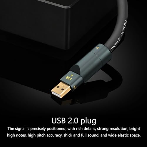 Cable USB A a USB A de cobre de cristal único 6N macho a macho para transferencia de datos 6