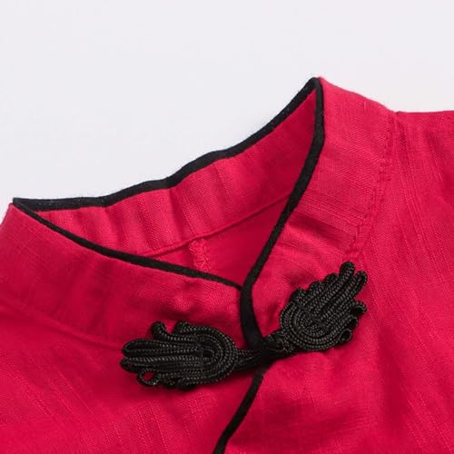 HGps8w Baby Girls Qipao Dress Infant Soft Cotton Cheongsam Sleeveless Princess Dress Toddler Chinese Traditional Outfits3