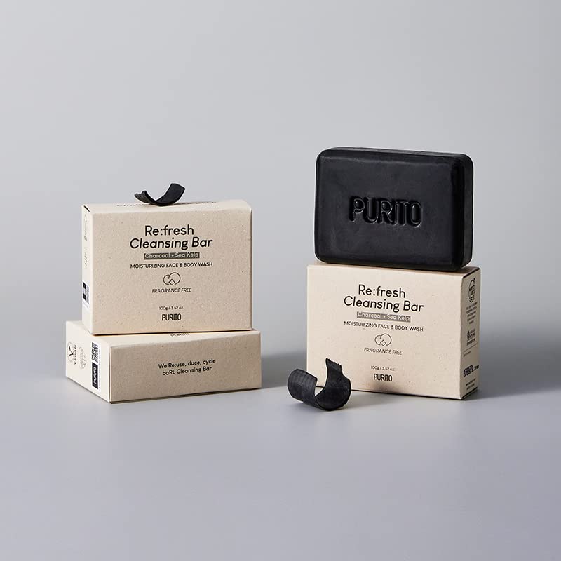 Miniatura 2 de PURITO Barra limpiadora Refresh 3.53 oz vegana y libre de crueldad, ingredientes seguros, humedad de la piel, fórmula suave