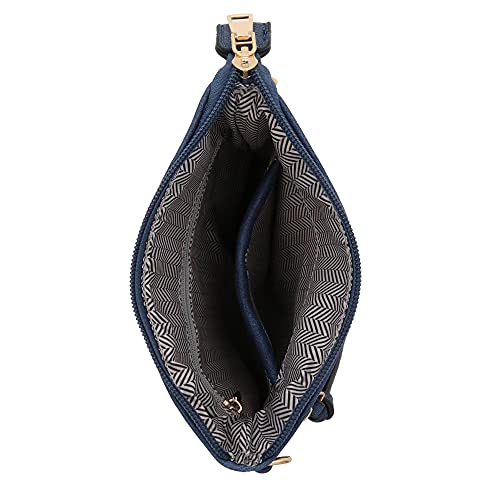 Isabelle Small Lightweight Shoulder Bag for Women, Mini Multi Zipper Pocket Crossbody Handbag with Adjustable strap4