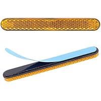 2 Stück Ini 100 X 13 X 7 Otorrad Fahrrad E4 Reflektor Gelb Hinten