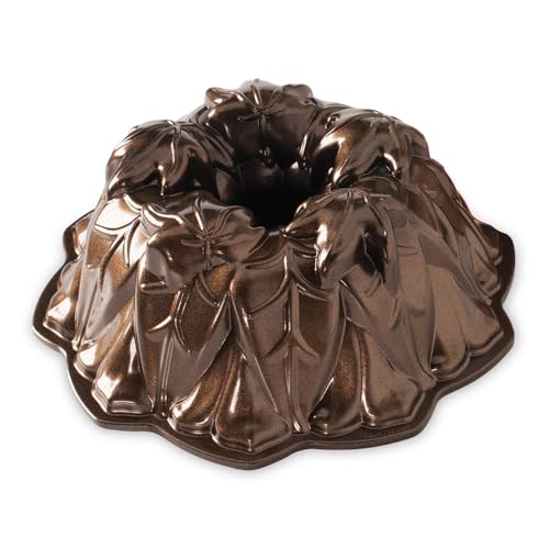 Nordic Ware Harvest Leaves Bundt Pan, Bronze
